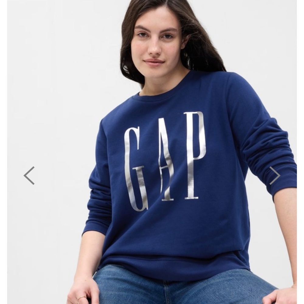 NWT Gap Logo SWEATSHIRT Color:
pangea blue